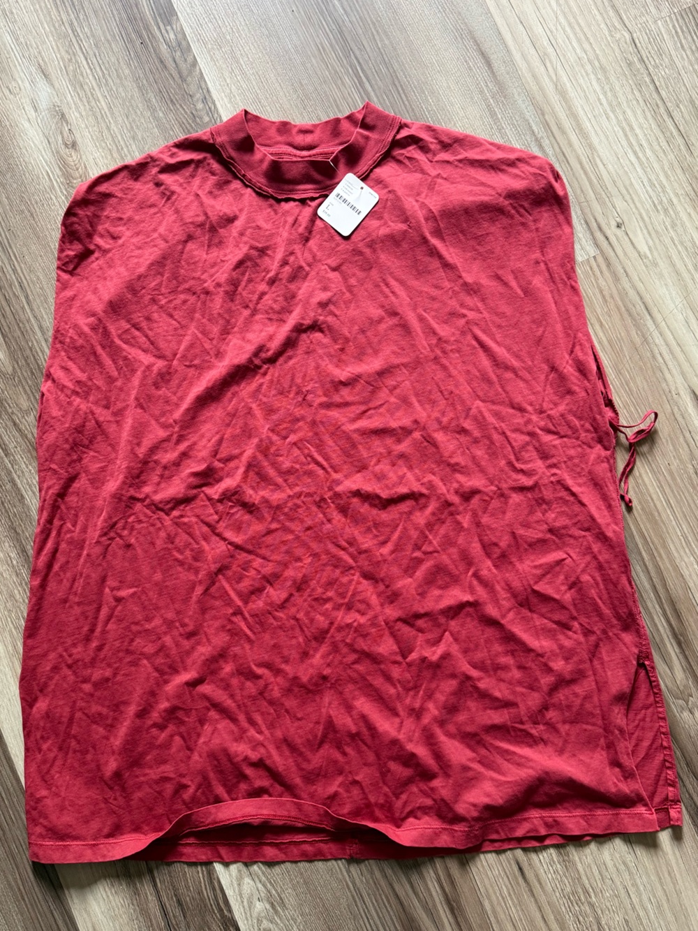 Free People Red Muscle Tee Tank - Sleeveless Casual Top